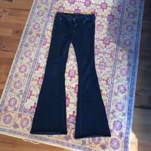 Celebrity Pink Bellbottom Dark Denim Jeans